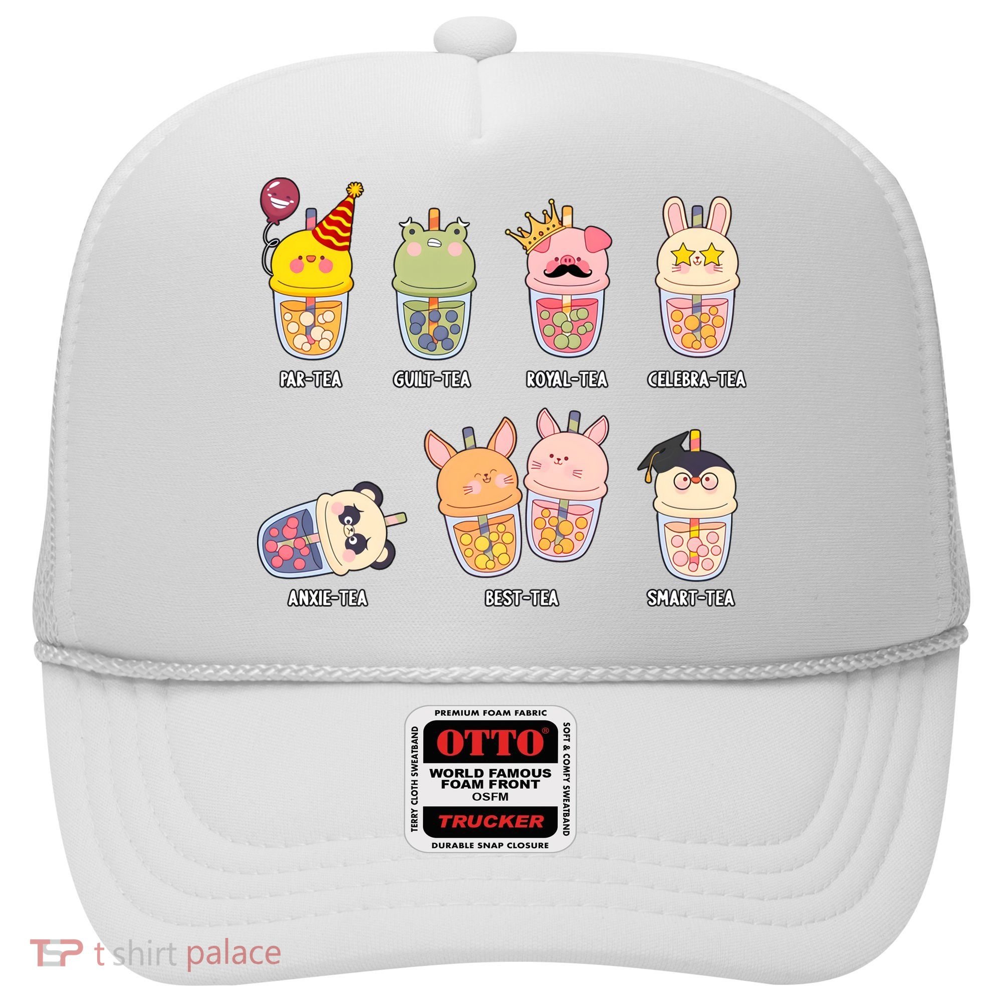 Tea Life Funny Cute Milk Tea Cup Milk Tea Lover Humorous Puns Hat