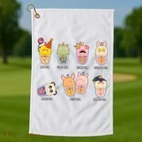 Tea Life Funny Cute Milk Tea Cup Milk Tea Lover Humorous Puns Golf Towel thumb 1