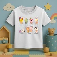 Tea Life Funny Cute Milk Tea Cup Milk Tea Lover Humorous Puns Toddler T-Shirt thumb 3