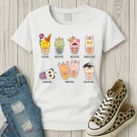 Tea Life Funny Cute Milk Tea Cup Milk Tea Lover Humorous Puns Women's T-Shirt thumb 3