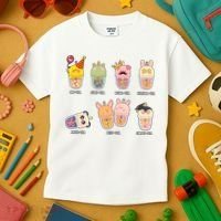 Tea Life Funny Cute Milk Tea Cup Milk Tea Lover Humorous Puns Kids T-Shirt thumb 3