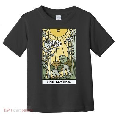The Lovers Frog Toad Tarot Card Cottagecore Frog Lover Toddler T-Shirt