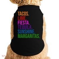 Tacos Lime Fiesta Tequila Sunshine Margaritas Cindo De Mayo Doggie Tank thumb 0