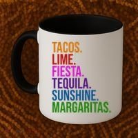 Tacos Lime Fiesta Tequila Sunshine Margaritas Cindo De Mayo Coffee Mug thumb 2