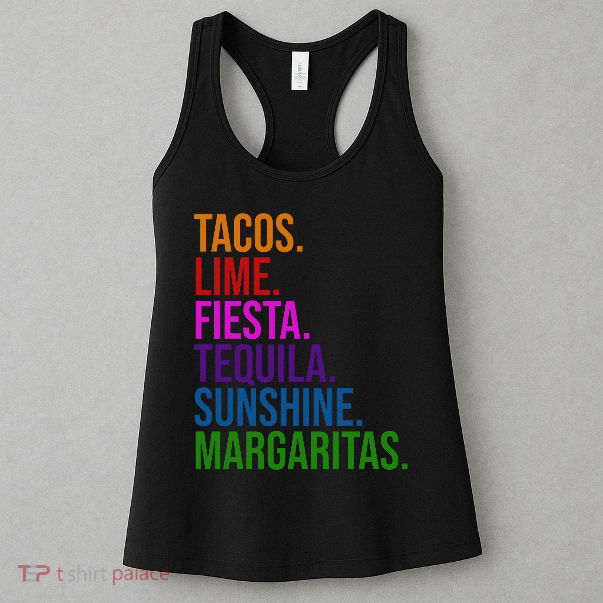 Tacos Lime Fiesta Tequila Sunshine Margaritas Cindo De Mayo Women's Tank Top
