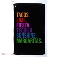 Tacos Lime Fiesta Tequila Sunshine Margaritas Cindo De Mayo Golf Towel thumb 0