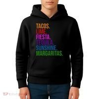 Tacos Lime Fiesta Tequila Sunshine Margaritas Cindo De Mayo Kids Hoodie thumb 4