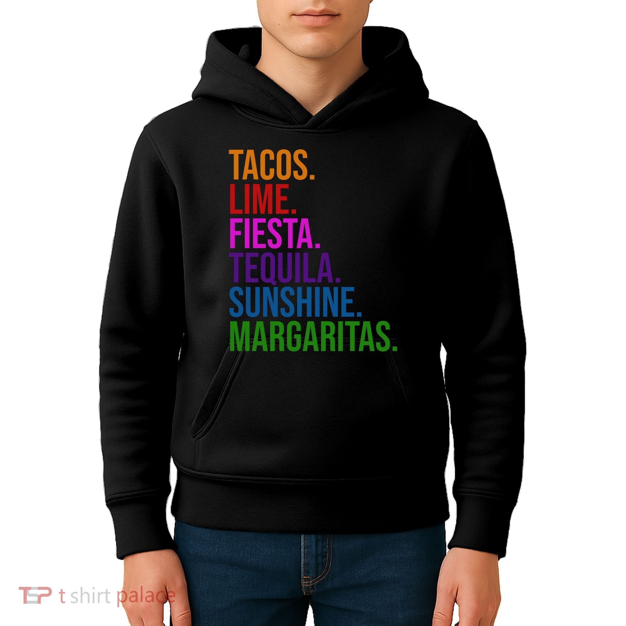 Tacos Lime Fiesta Tequila Sunshine Margaritas Cindo De Mayo Kids Hoodie
