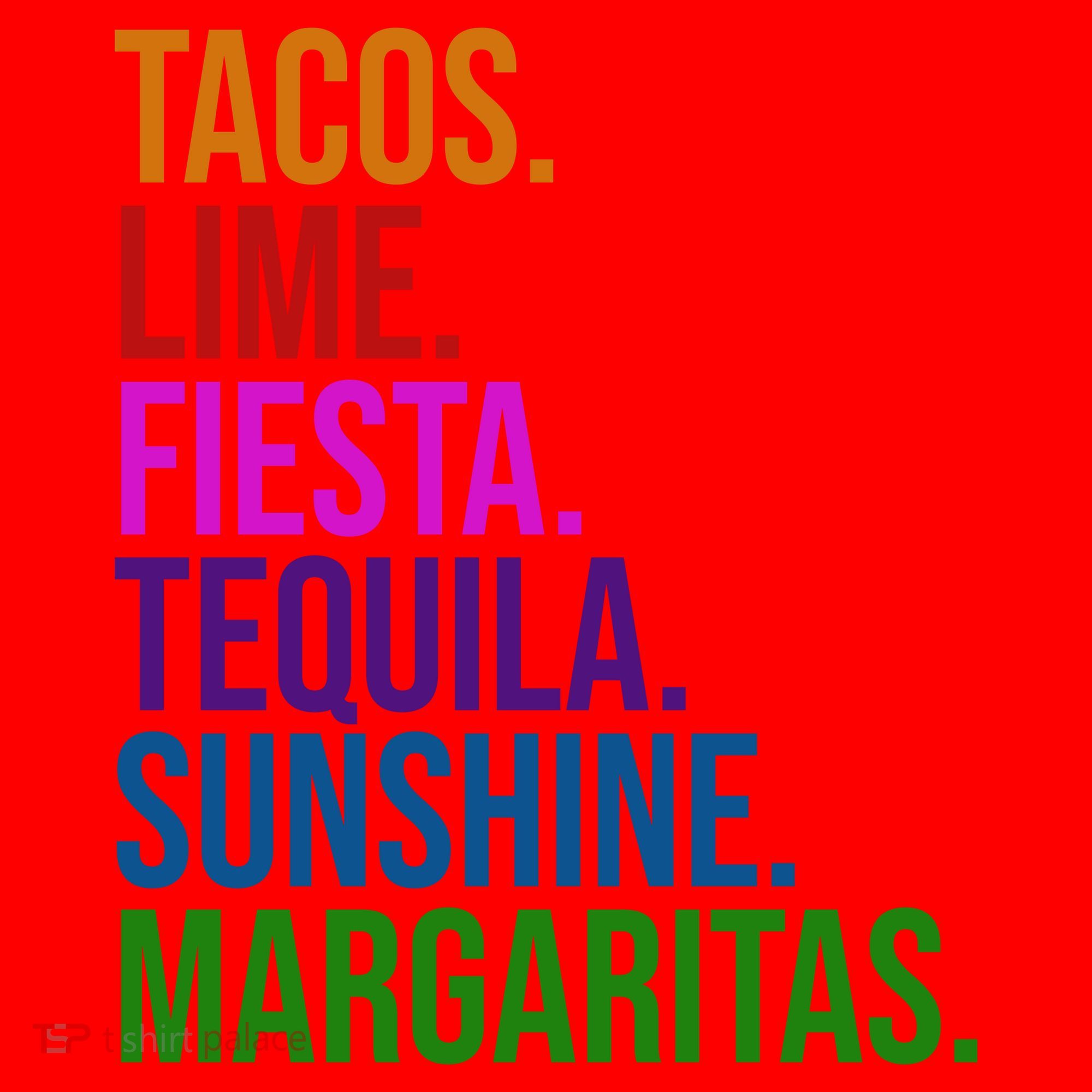 Tacos Lime Fiesta Tequila Sunshine Margaritas Cindo De Mayo Santa Hat