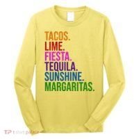 Tacos Lime Fiesta Tequila Sunshine Margaritas Cindo De Mayo Long Sleeve Shirt thumb 0