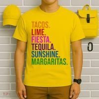 Tacos Lime Fiesta Tequila Sunshine Margaritas Cindo De Mayo T-Shirt thumb 6