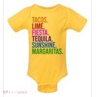 Tacos Lime Fiesta Tequila Sunshine Margaritas Cindo De Mayo Baby Bodysuit thumb 0