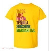 Tacos Lime Fiesta Tequila Sunshine Margaritas Cindo De Mayo Toddler T-Shirt thumb 0