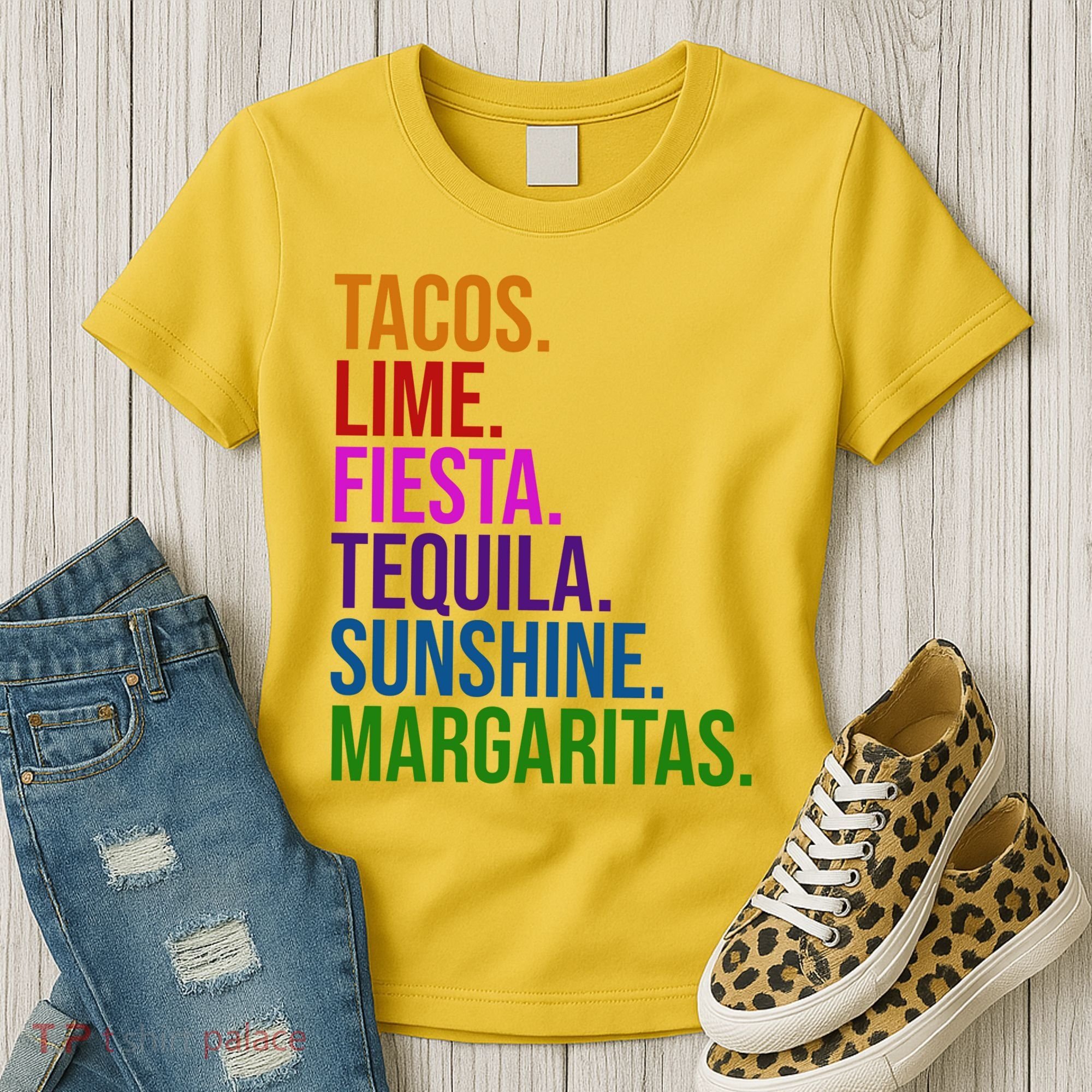 Tacos Lime Fiesta Tequila Sunshine Margaritas Cindo De Mayo Women's T-Shirt