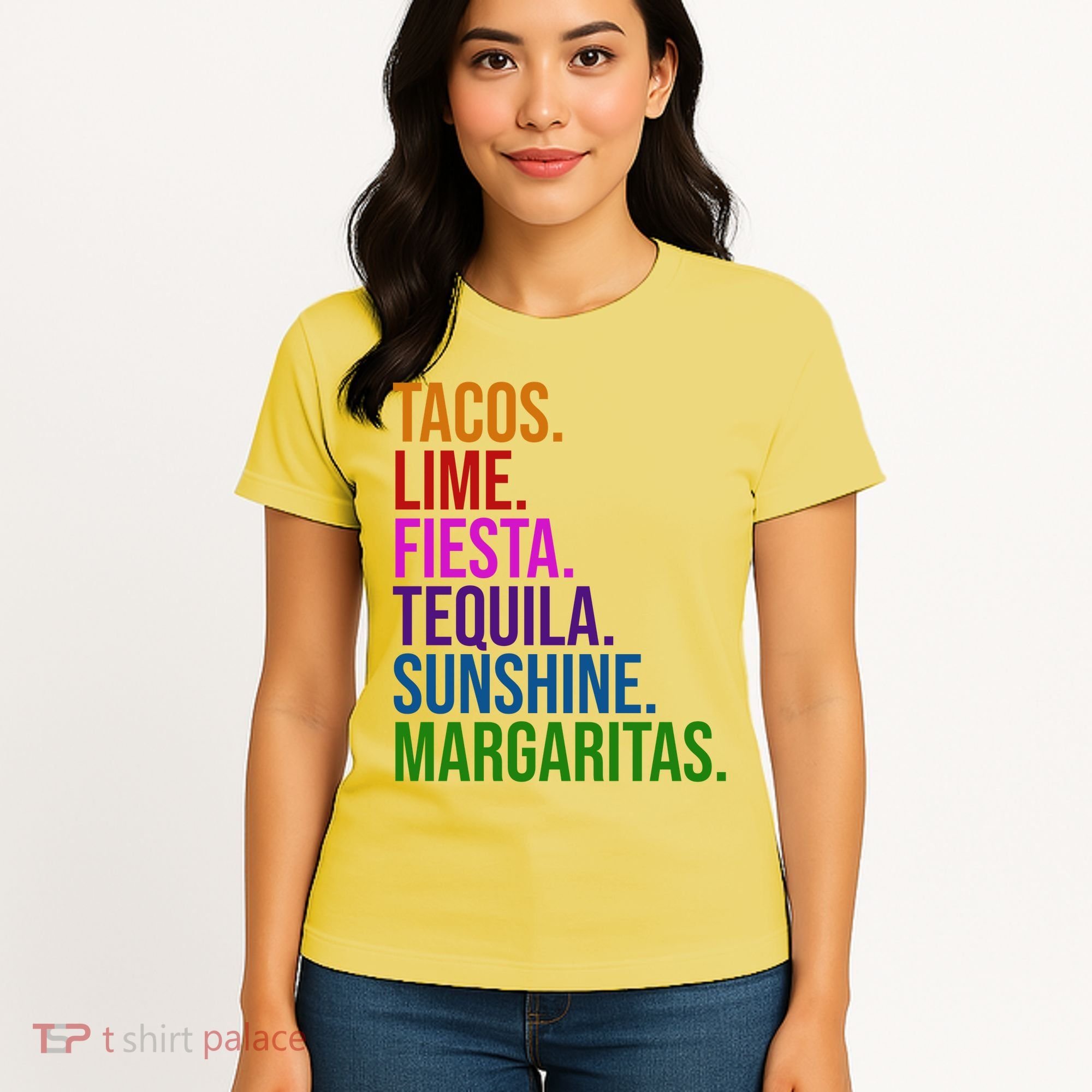 Tacos Lime Fiesta Tequila Sunshine Margaritas Cindo De Mayo Women's T-Shirt