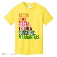 Tacos Lime Fiesta Tequila Sunshine Margaritas Cindo De Mayo Kids T-Shirt thumb 0