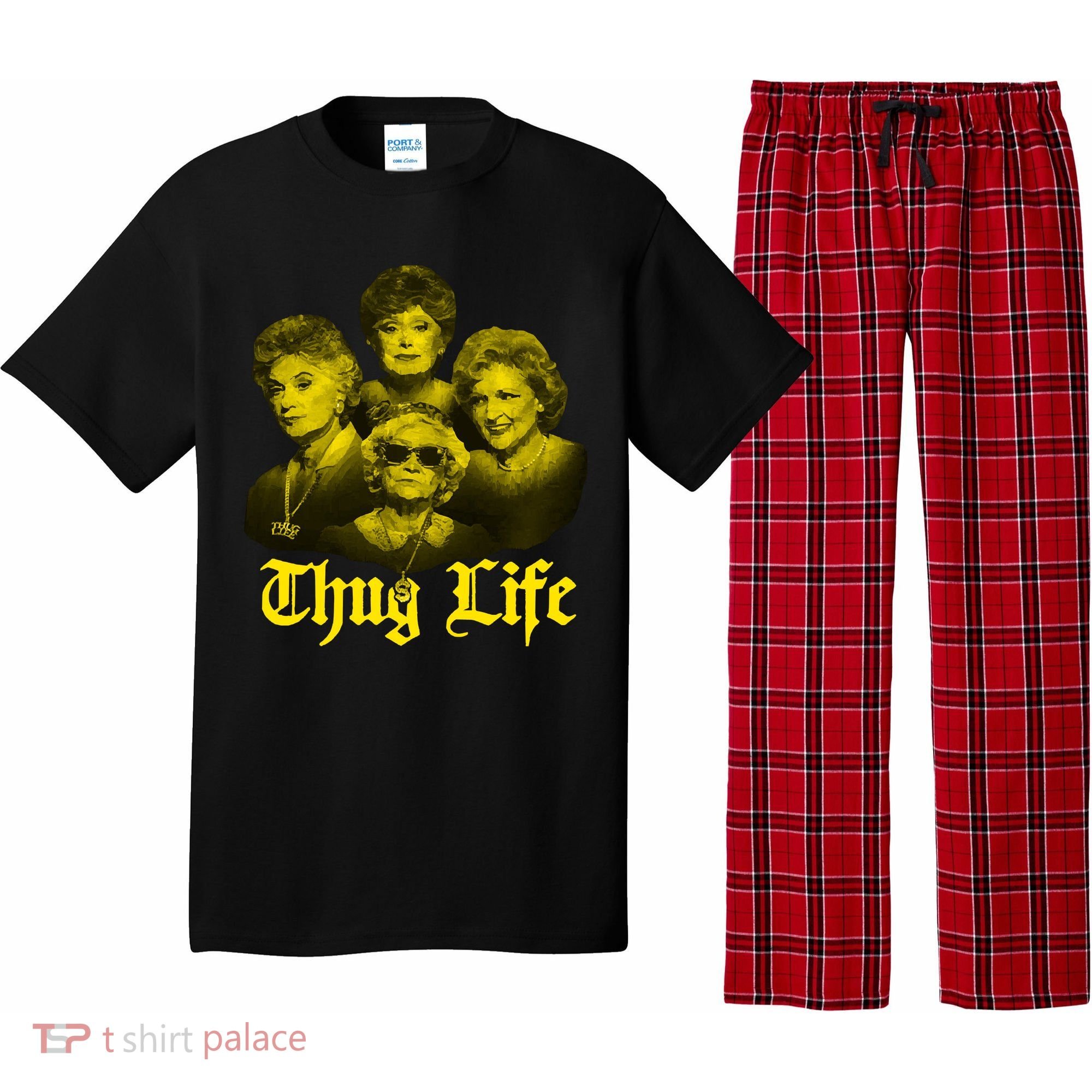 Thug Life Golden Pajama Set