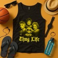 Thug Life Golden Tank Top thumb 4