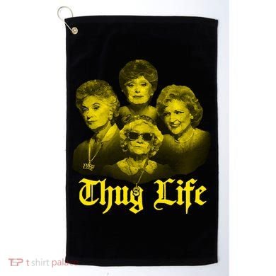 Thug Life Golden Golf Towel