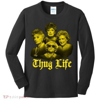 Thug Life Golden Kids Long Sleeve Shirt
