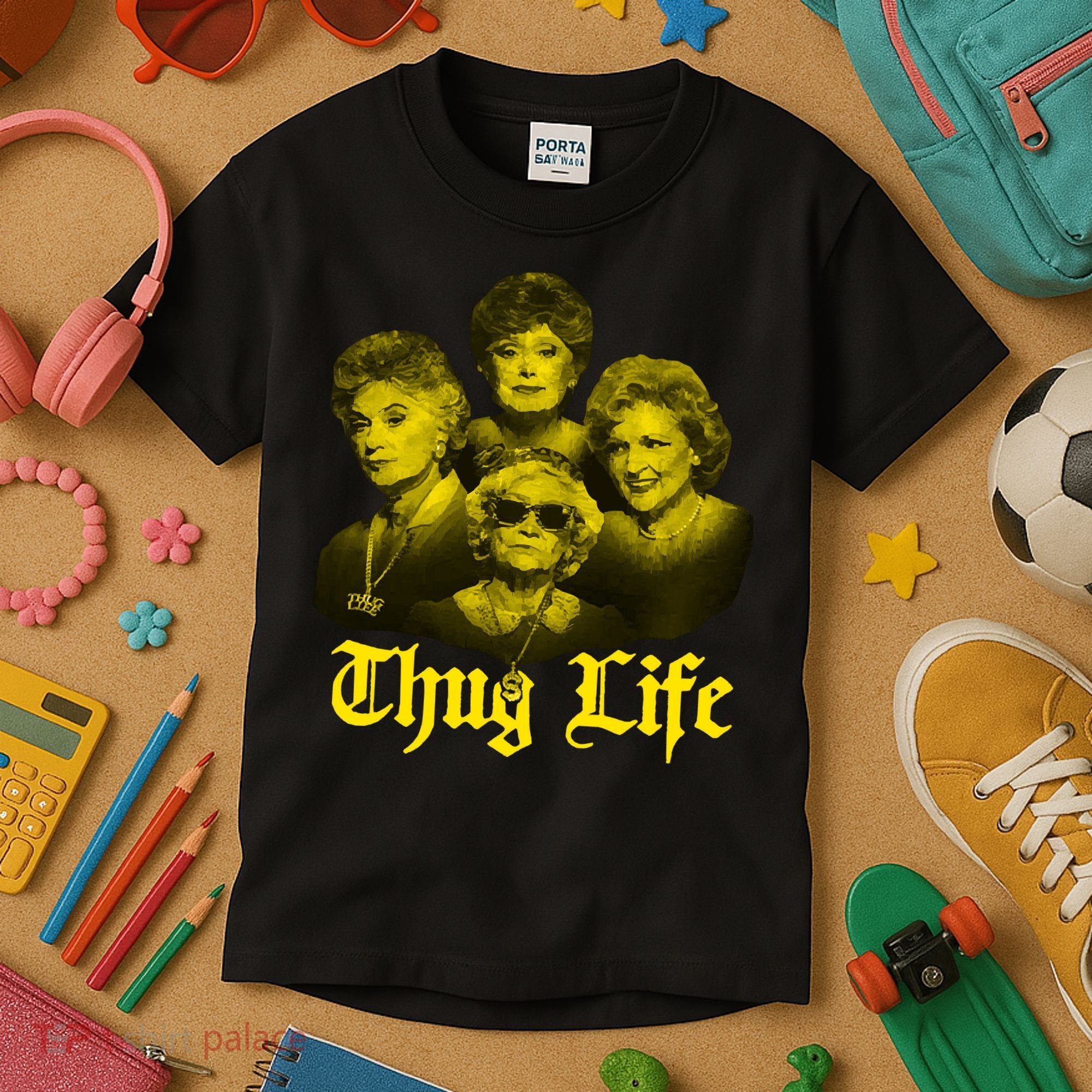Thug Life Golden Kids T-Shirt