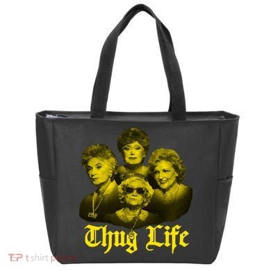 Thug Life Golden Tote Bag