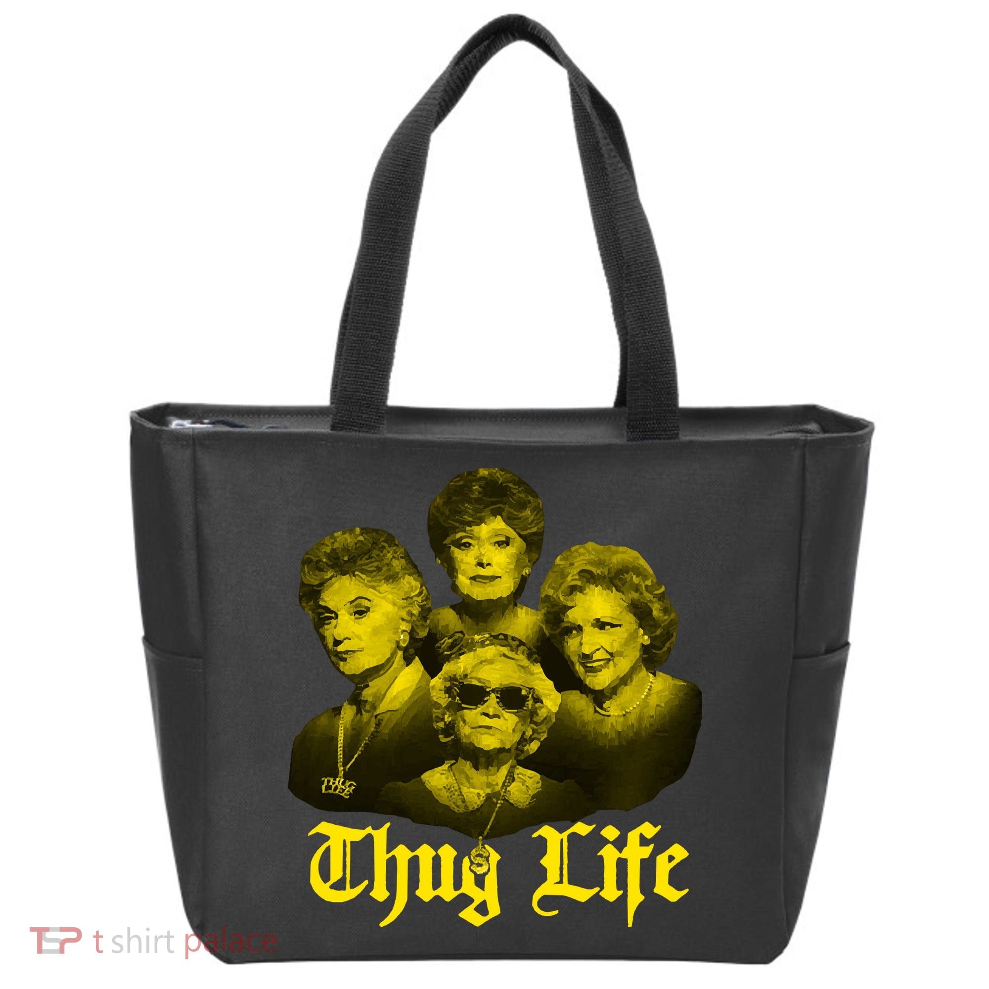 Thug Life Golden Tote Bag