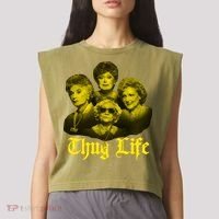 Thug Life Golden Garment-Dyed Women's Muscle Tee thumb 2