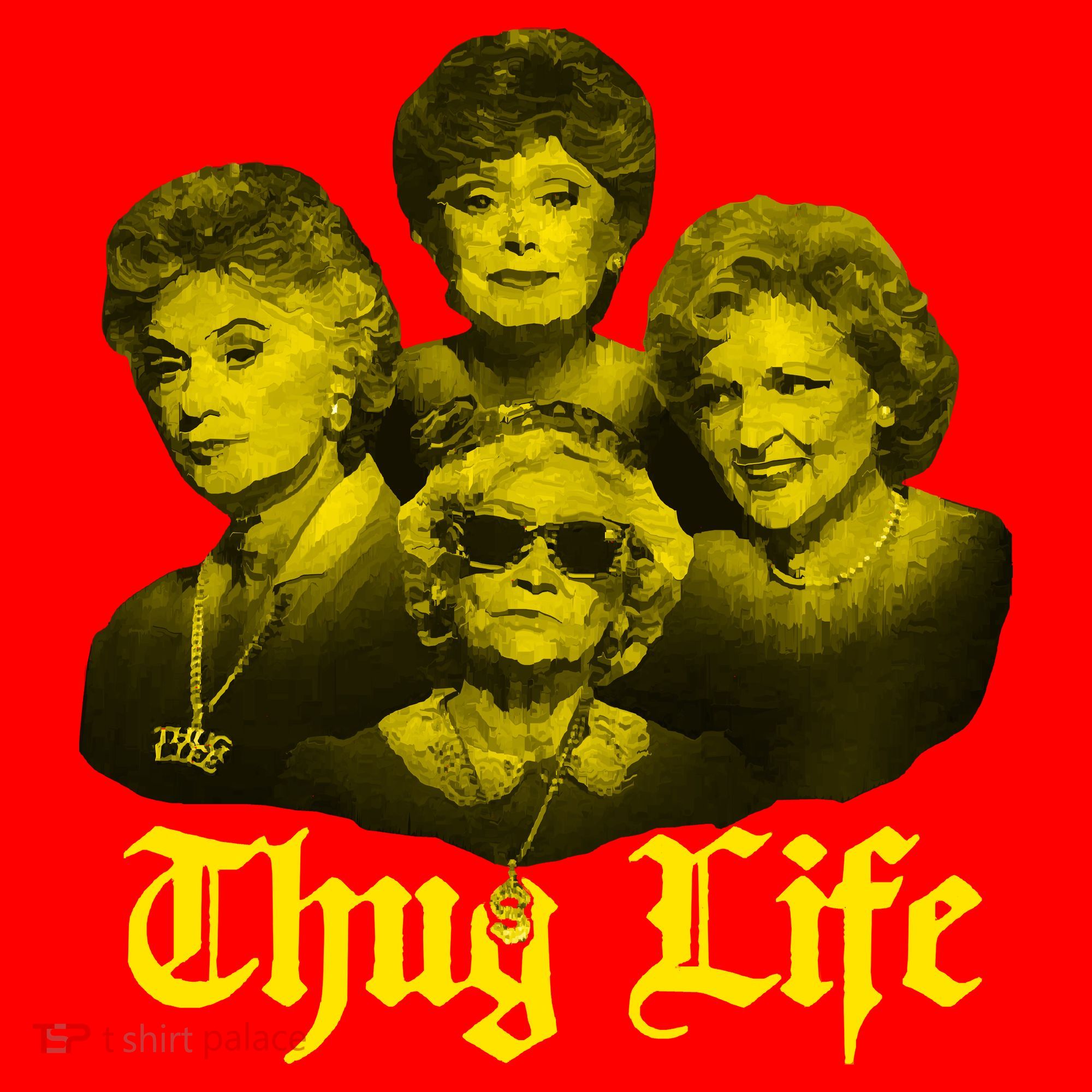 Thug Life Golden Santa Hat