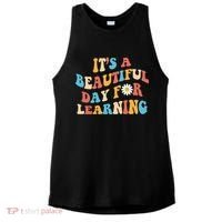 Teacher Life Gift Its A Beautiful Day Ladies PosiCharge Tri-Blend Wicking Tank thumb 0