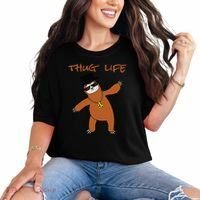Thug Life Gangsta Sloth Comfort Colors T-Shirt thumb 0