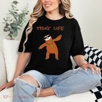 Thug Life Gangsta Sloth Comfort Colors T-Shirt thumb 2
