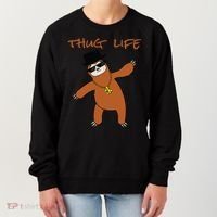 Thug Life Gangsta Sloth Women's Sweatshirt thumb 0