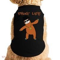 Thug Life Gangsta Sloth Doggie Tank thumb 0
