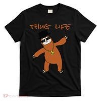 Thug Life Gangsta Sloth T-Shirt thumb 0