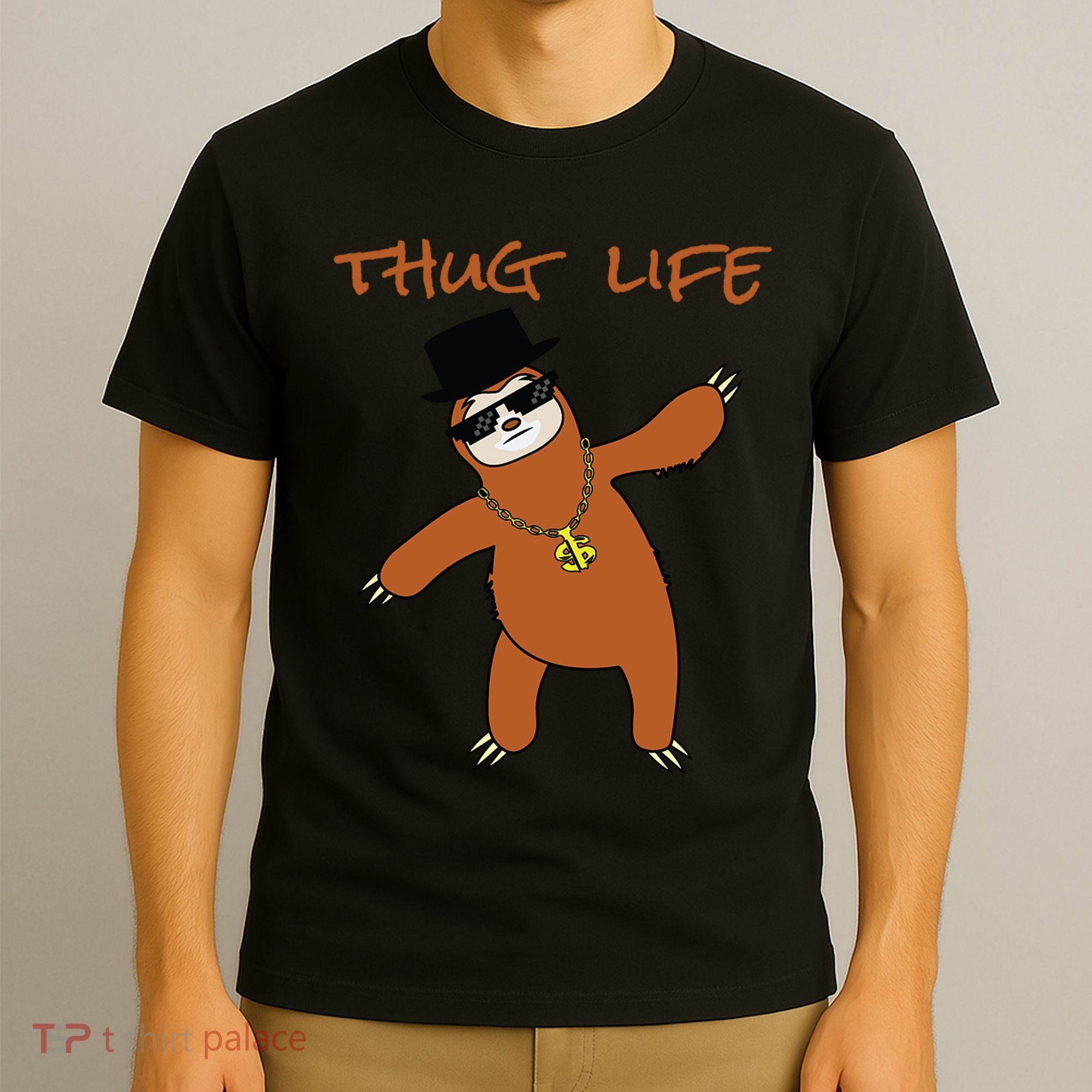 Thug Life Gangsta Sloth T-Shirt