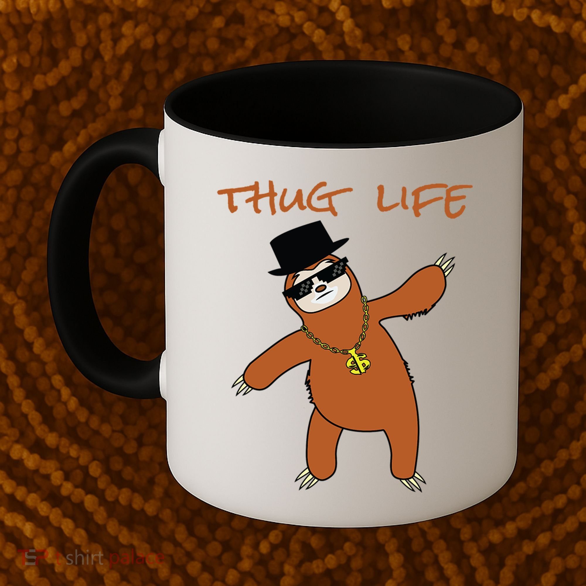 Thug Life Gangsta Sloth Coffee Mug