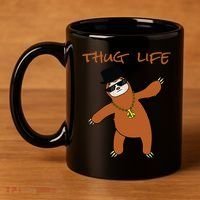 Thug Life Gangsta Sloth 11oz C Handle Ceramic Mug thumb 4