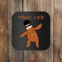 Thug Life Gangsta Sloth Coaster thumb 0