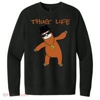 Thug Life Gangsta Sloth V.I.T. Fleece Crew Sweatshirt thumb 0