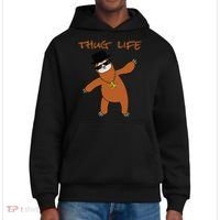 Thug Life Gangsta Sloth District V.I.T. Heavyweight Hoodie thumb 0