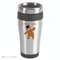 Thug Life Gangsta Sloth 16oz Travel Tumbler thumb 0