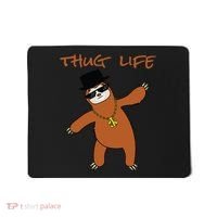 Thug Life Gangsta Sloth Mousepad thumb 0