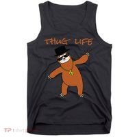 Thug Life Gangsta Sloth Tank Top thumb 0