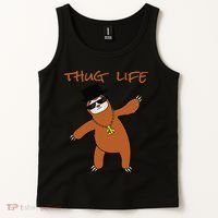 Thug Life Gangsta Sloth Tank Top thumb 2