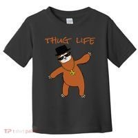 Thug Life Gangsta Sloth Toddler T-Shirt thumb 0