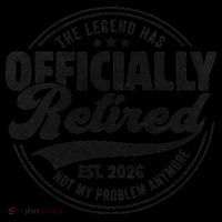 The Legend Has Officially Retired EST 2026 Emblem Coffee Mug thumb 5