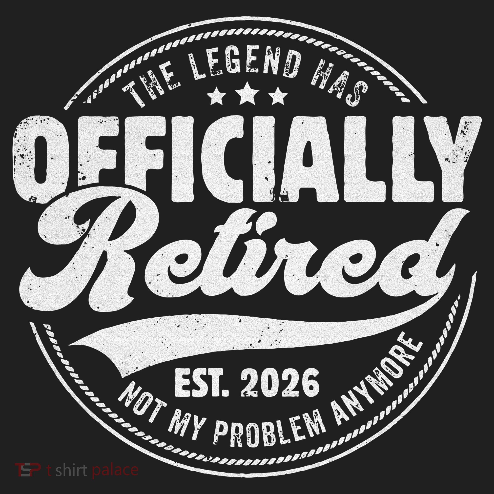 The Legend Has Officially Retired EST 2026 Emblem Beanie