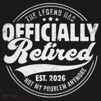 The Legend Has Officially Retired EST 2026 Emblem Women's Hoodie thumb 2