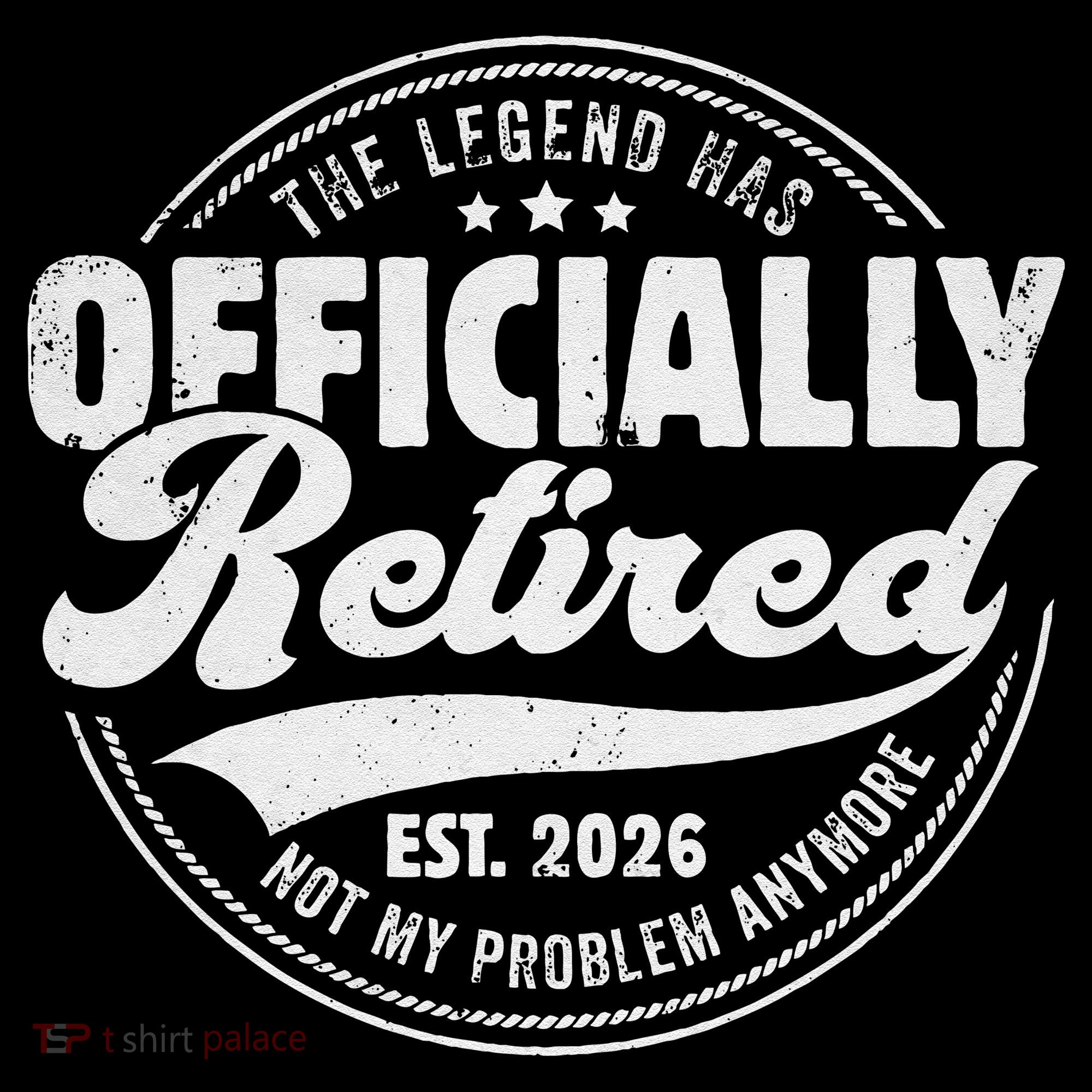 The Legend Has Officially Retired EST 2026 Emblem Women's Hoodie